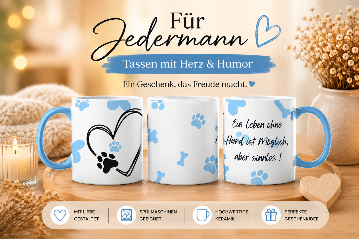 Tasse "Leben ohne Hund"
