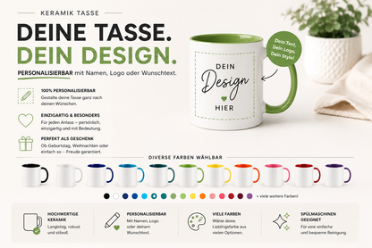 Personalisierbare Tassen mit Bild und/ oder Namen