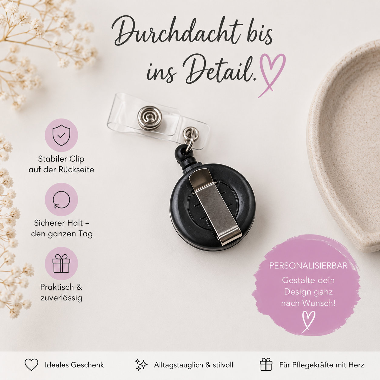 Personalisierbare Schlüsselkarten Anhänger ausziehbar