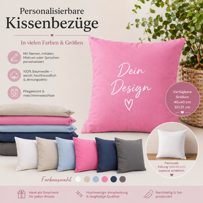 Personalisierbarer Kissenbezug