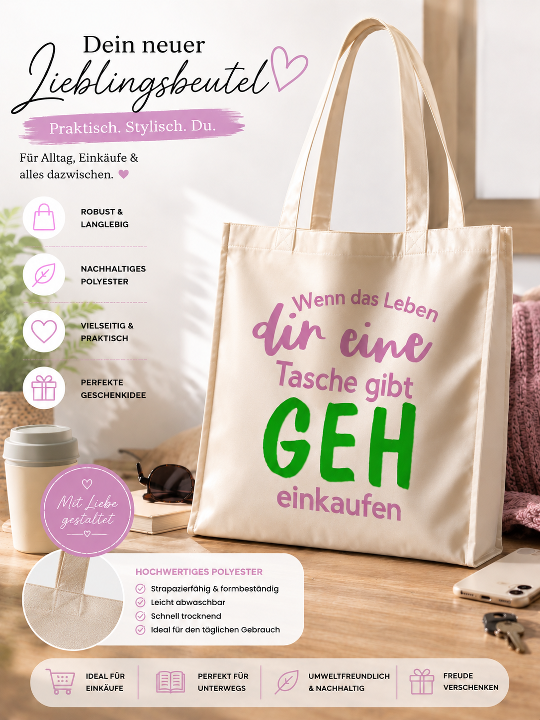 Einzigartiger Einkaufsbeutel