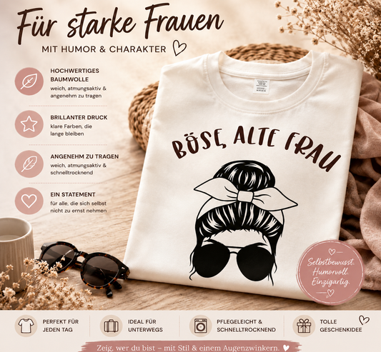 TShirt "Böse, alte Frau"