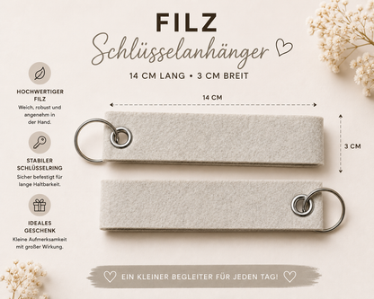 Schlüsselanhänger "Filz"