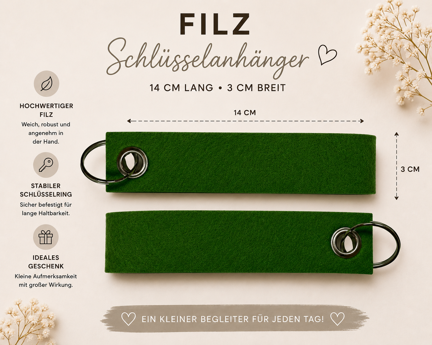 Schlüsselanhänger "Filz"