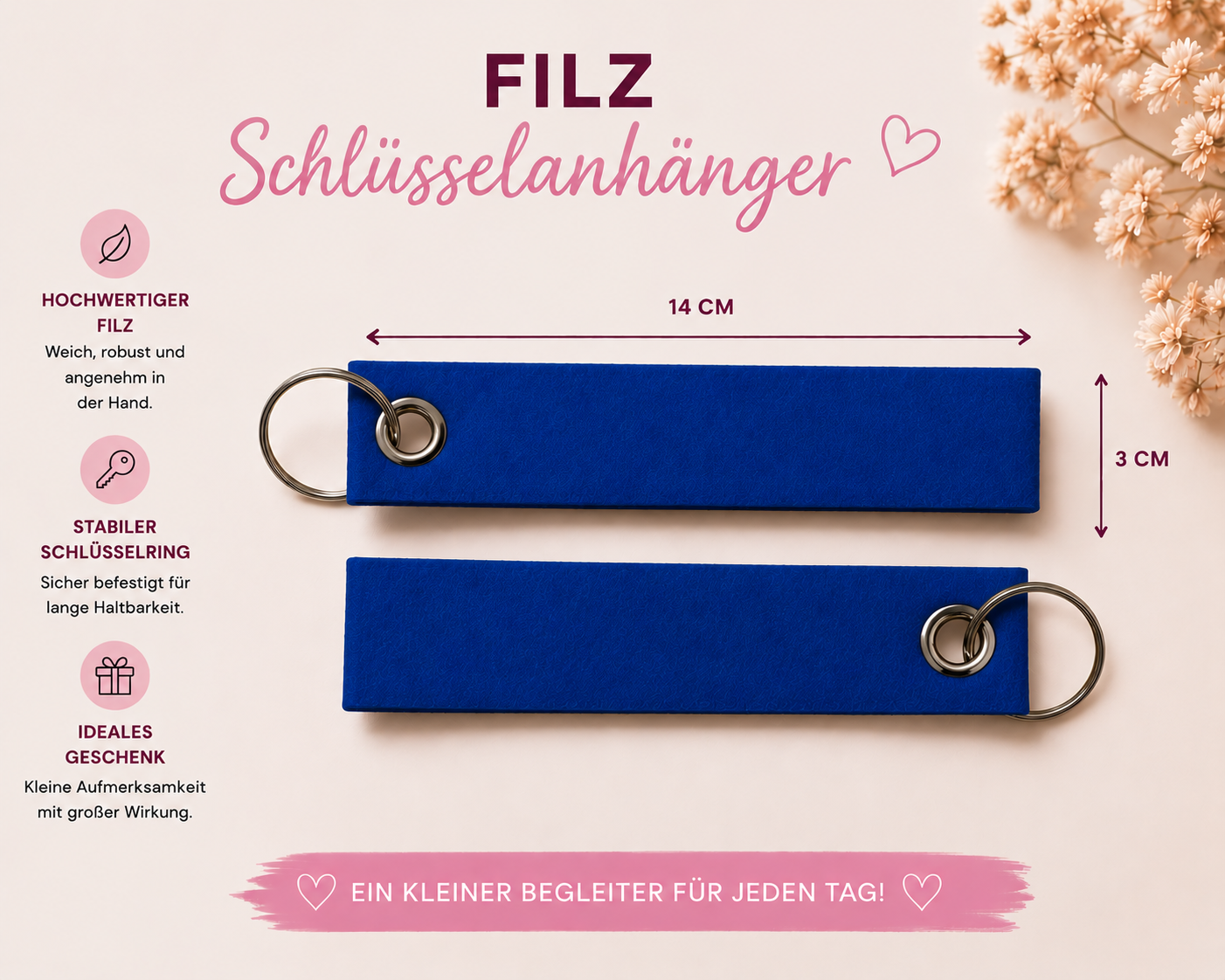 Schlüsselanhänger "Filz"