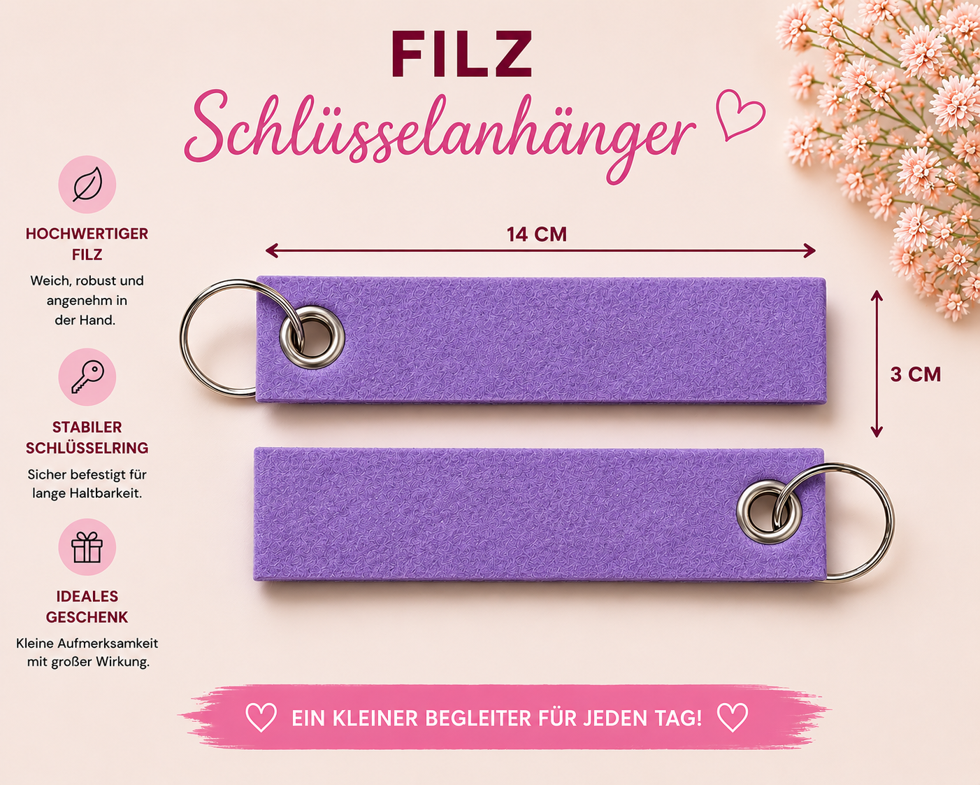 Schlüsselanhänger "Filz"