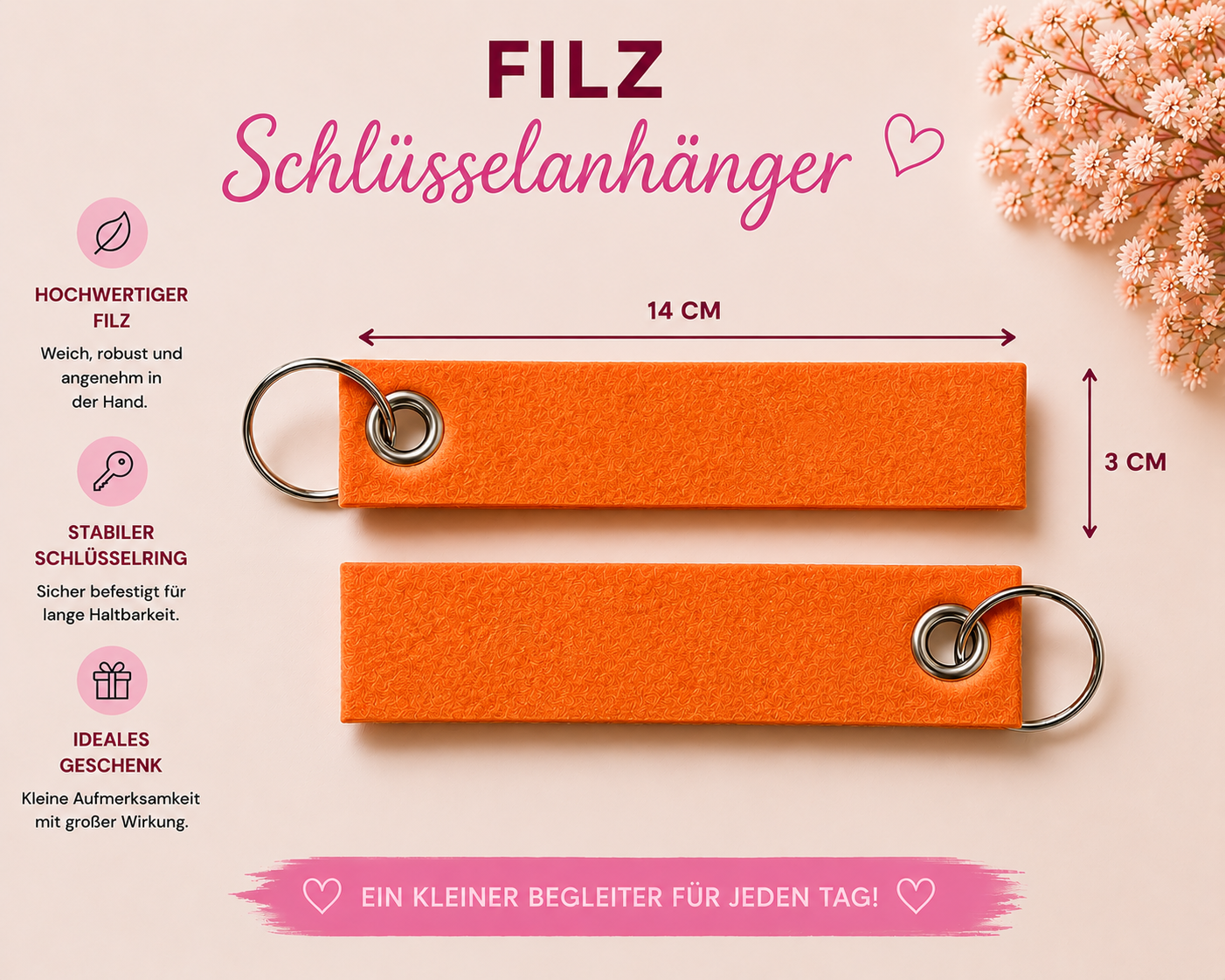 Schlüsselanhänger "Filz"