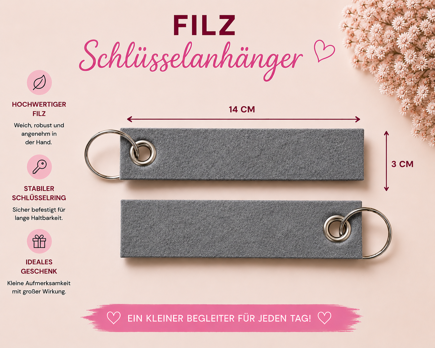 Schlüsselanhänger "Filz"