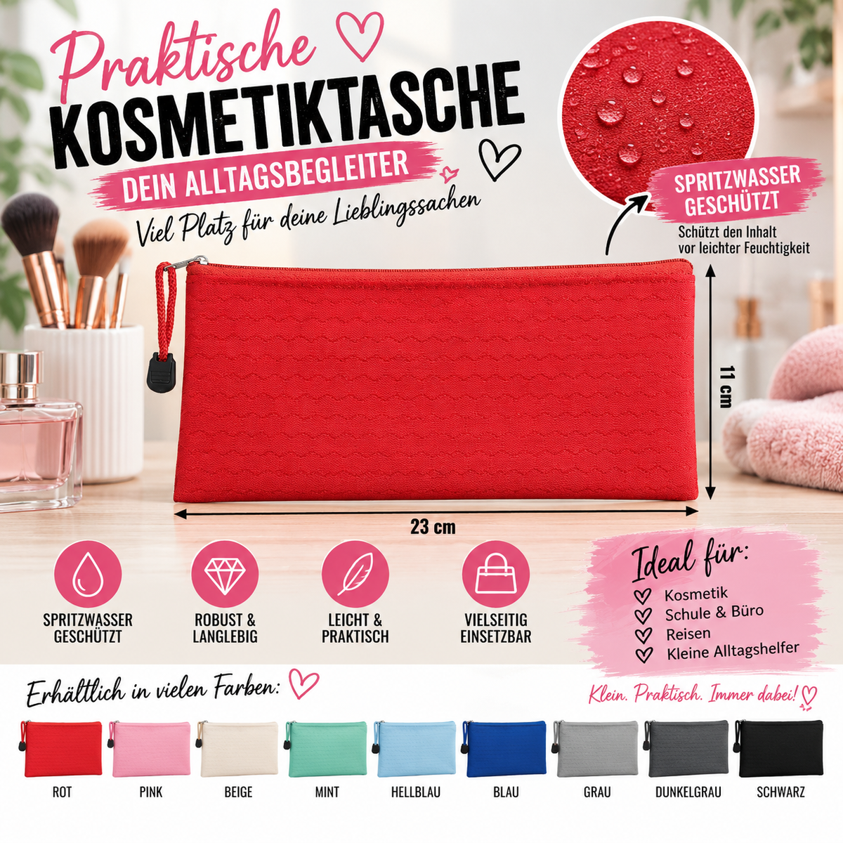 Kosmetiktasche "Spritzwasser"