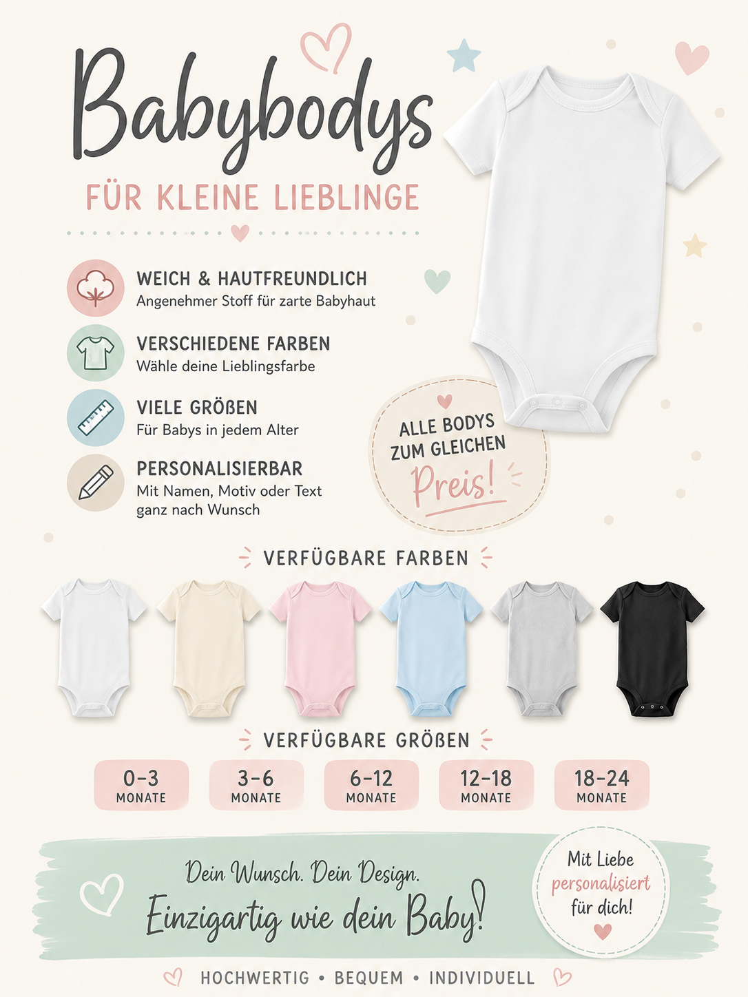 Personalisierbarer "Babybody"