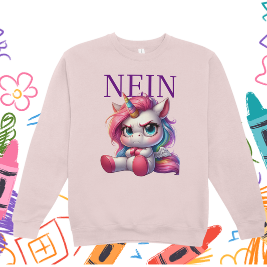 Kindersweatshirt " Einhorn Nö"